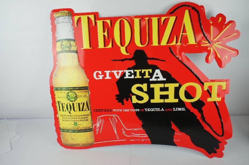 Tequiza Tequila Colorful Tin Tacker