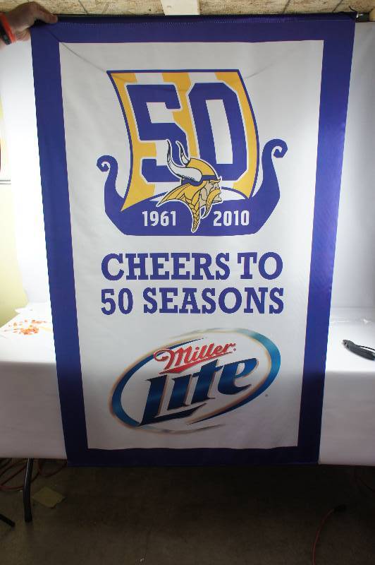 Minnesota Vikings Football Silk Banner