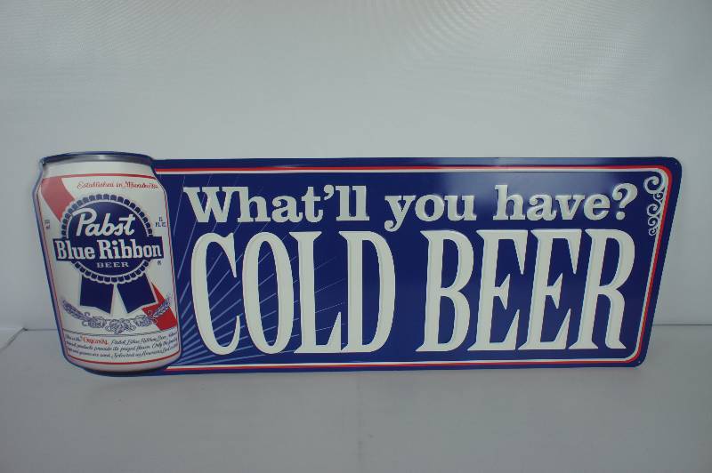 Pabst Blue Ribbon Tin Sign