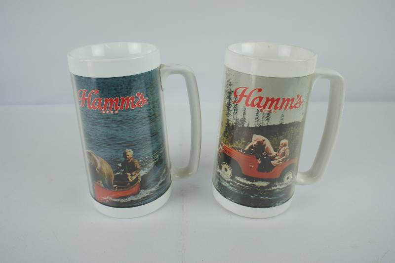 Two Thermo-serv Hamms Mugs