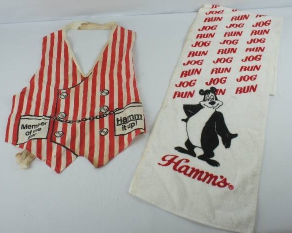 Hamms Bartender Vest  Towel