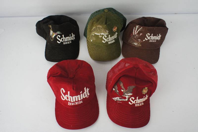 Lot of 5 Schmidt Beer Hats