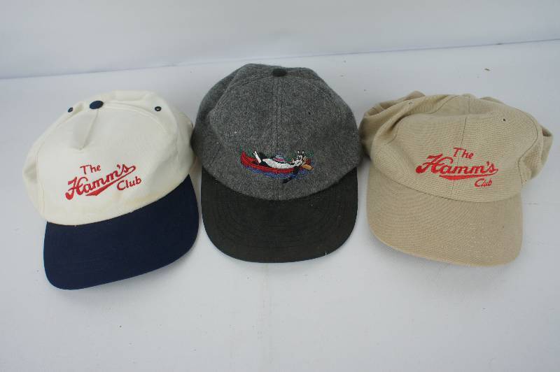 Lot of 3 Hamms Club Hats