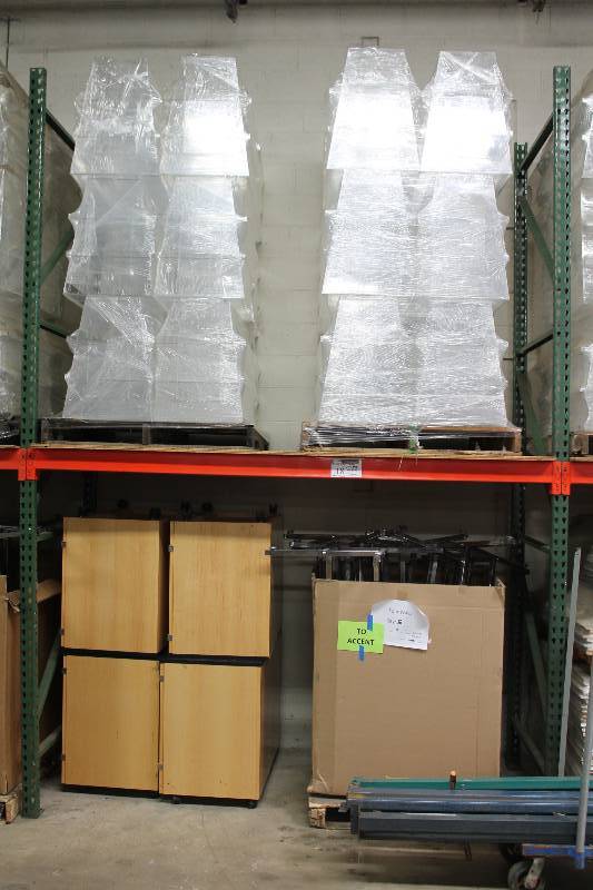lot 18 image: Pallet Racking Lot Including 12 x 3 Uprights (2) 8 x 3 Cross Beams (2).