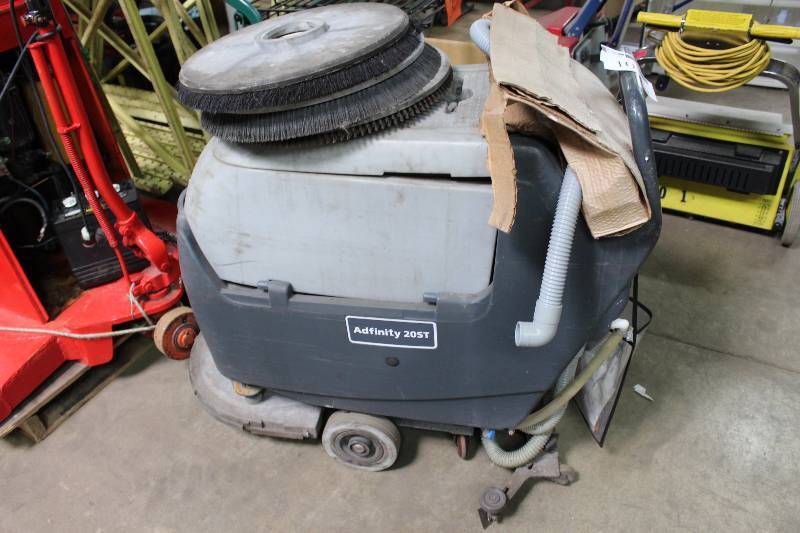 lot 10 image: Adfinity 20St Walk Behind Floor Scrubber Includes Extra Buffind Pads.