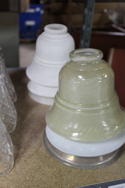 lot 161 image: Lot of (6) Glass Light Shades.