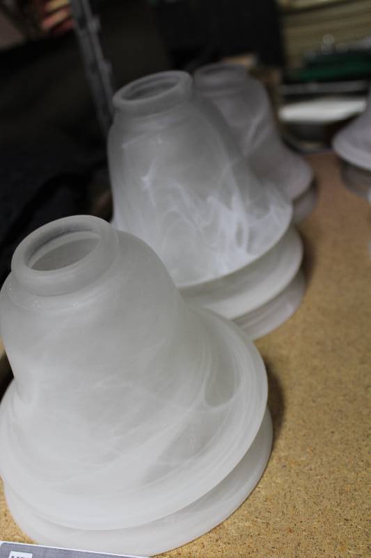 lot 150 image: Lot of (7) Glass Light Shades.