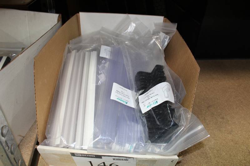 lot 146 image: Kinter Box Lot Including Heavy Duty Gripper Poster Channel Boot System Magnetic Base And More.