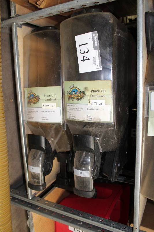 lot 134 image: Lot of (2) Bulk Item Dispenser For Grocery Stores.