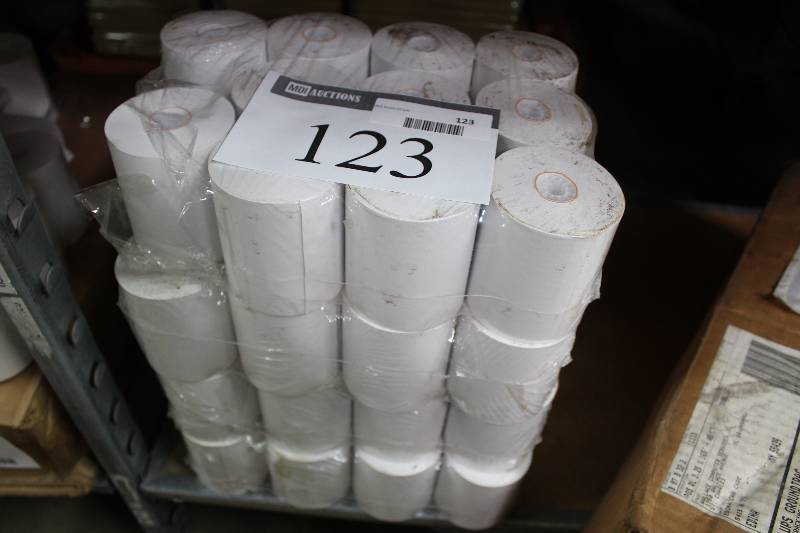lot 123 image: Box Lot of Receipt Tape 3.25 x 165.