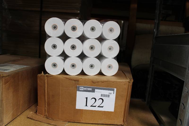 lot 122 image: Box Lot of Receipt Tape 3.25 x 165.