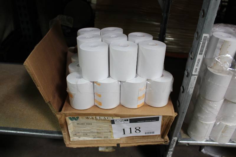 lot 118 image: Box Lot of Receipt Tape 2.34 x 210.