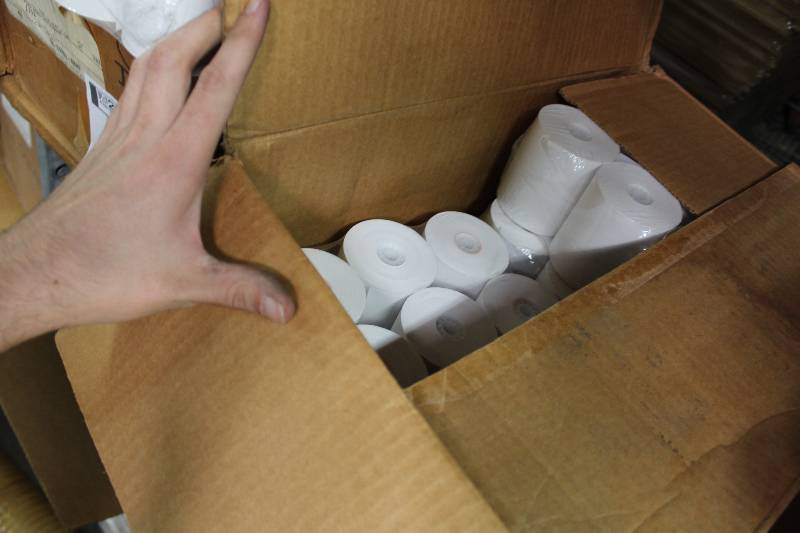 lot 120 image: Box Lot of Receipt Tape.