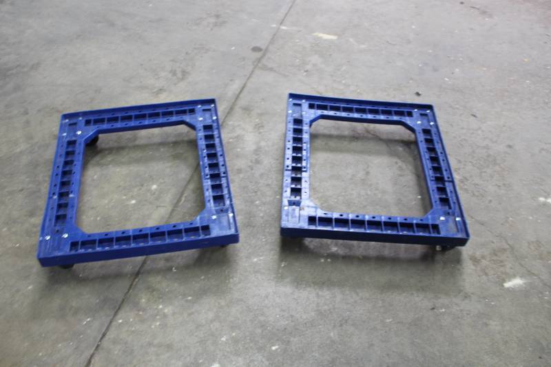 lot 174 image: Lot of (2) Plastic Dollys 30 x 25.