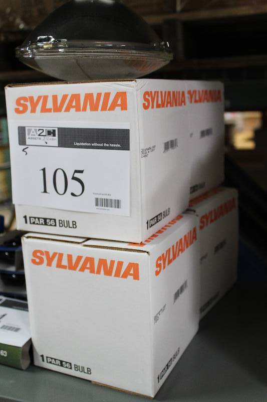 lot 105 image: Box Lot of (5) Sylvania Par 56 Light Bulb.