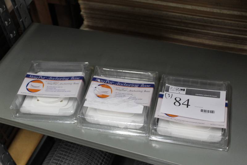 lot 84 image: Box Lot of (3) Stay Put Anchoring Base.