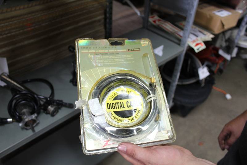 lot 77 image: 6 Quad Shield RG6 Coaxial Cable For Digital Cable & Satellite.