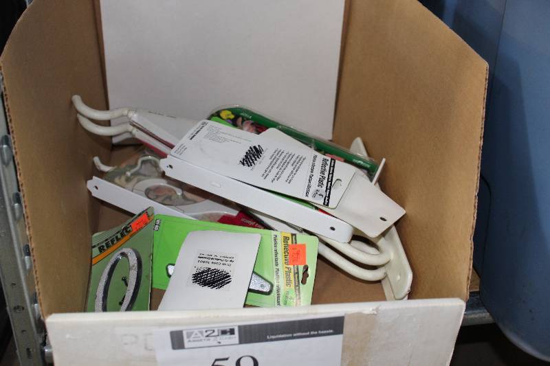 lot 59 image: Box Lot of Ornamental National Brackets & House Address Numbers.