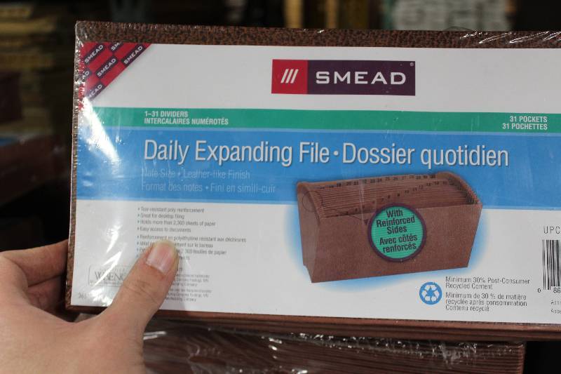 lot 96 image: Lot of (4) Smead Daily Expanding File.