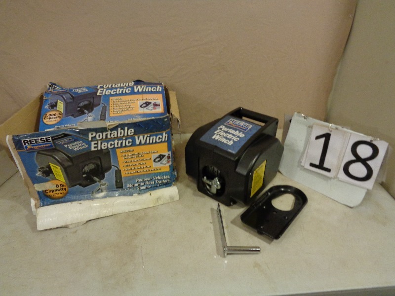2,000 lb Electric Winch