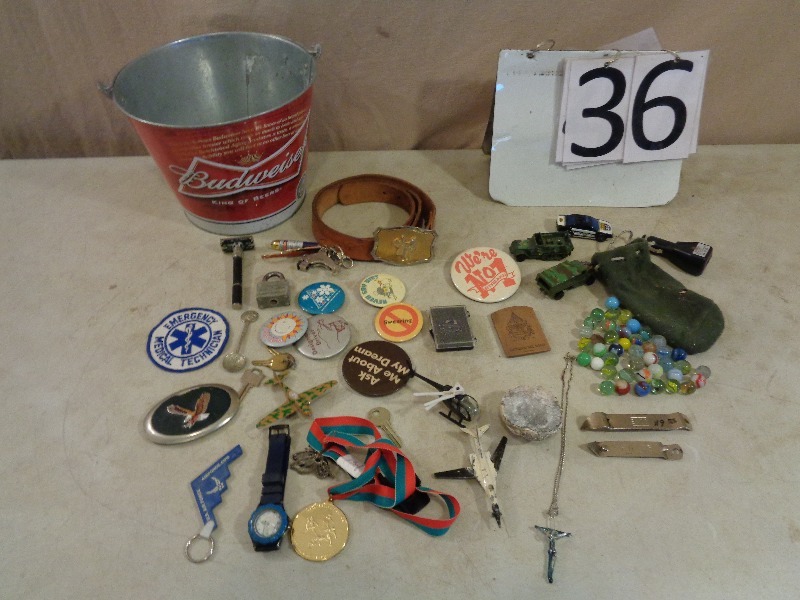 Marbles, Belt Buckles, and More