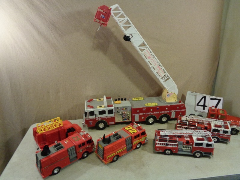 Assorted Toy Fire Trucks