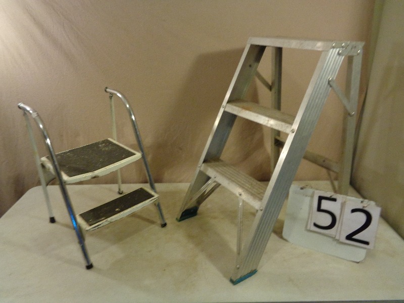 Folding Step Stool and Aluminum Step Ladder