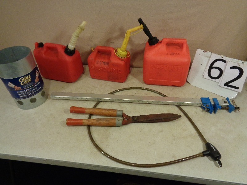 Gas Cans, Tools, and More