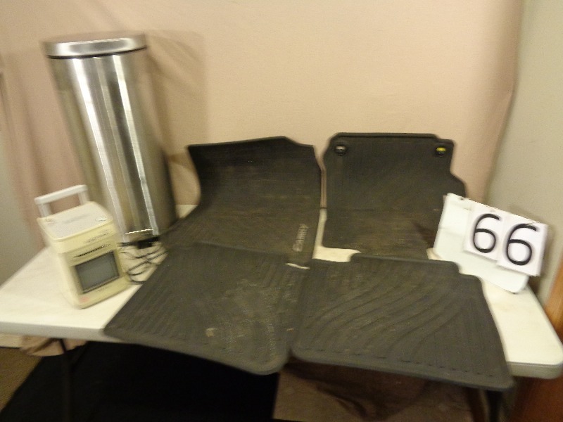 Stainless Steel Garbage Can, Car Mats, and More