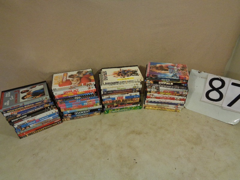 Over 50 Assorted Dvds