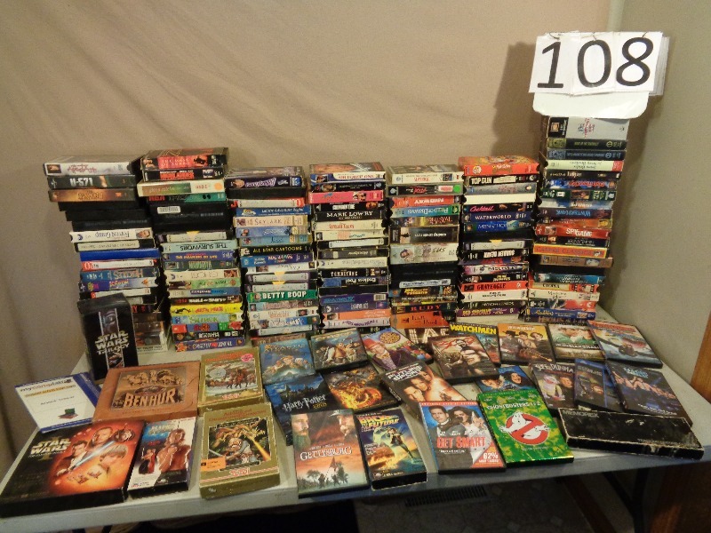 VHS Tapes, Dvds, and More.