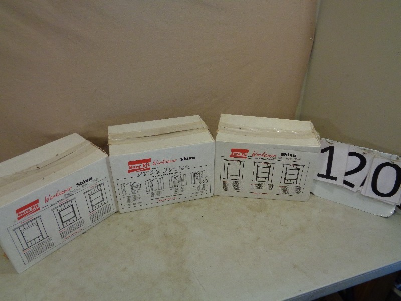 3 Boxes of New Sure Fit Worksaver Shims