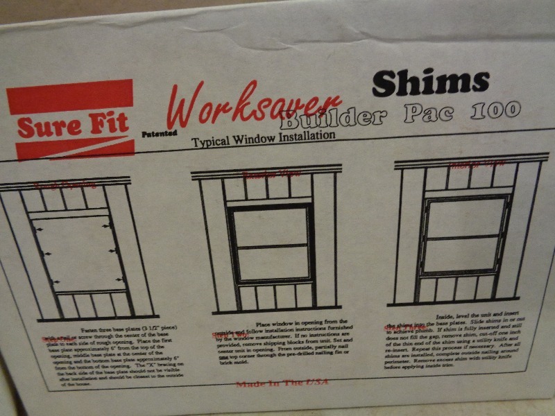 3 Boxes of New Sure Fit Worksaver Shims
