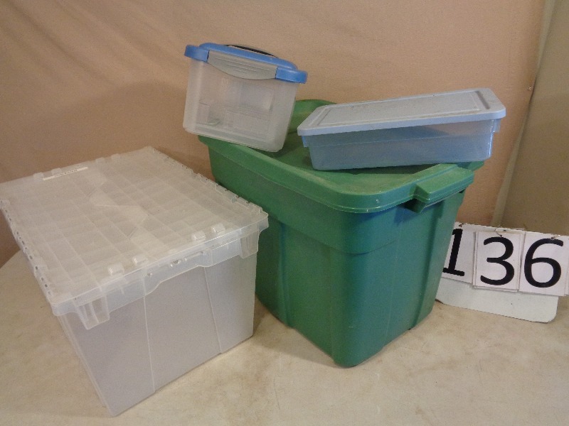 Assorted Totes and Storage Containers