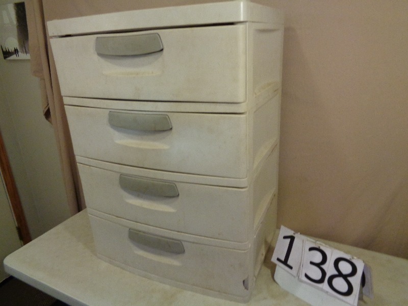 4 Drawer Plastic Storage Chest