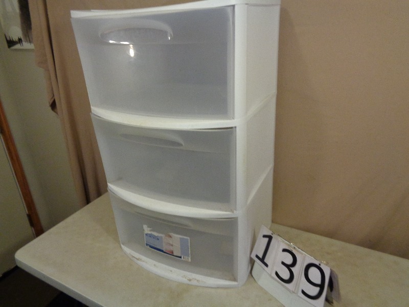 3 Drawer Plastic Storage Chest