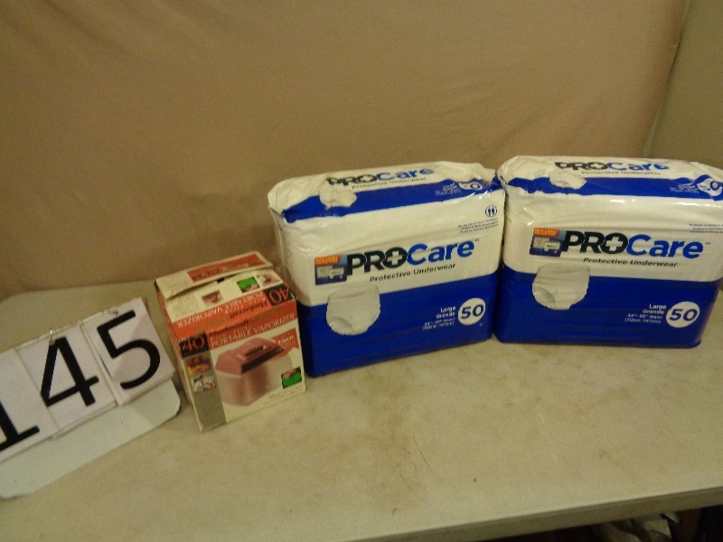 Adult Diapers and Vaporizer