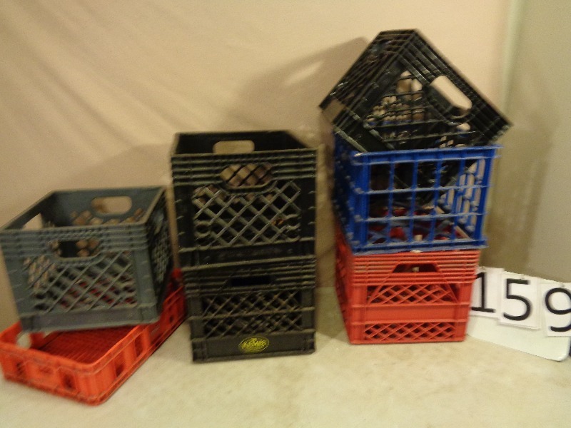 Assorted Plastic Crates