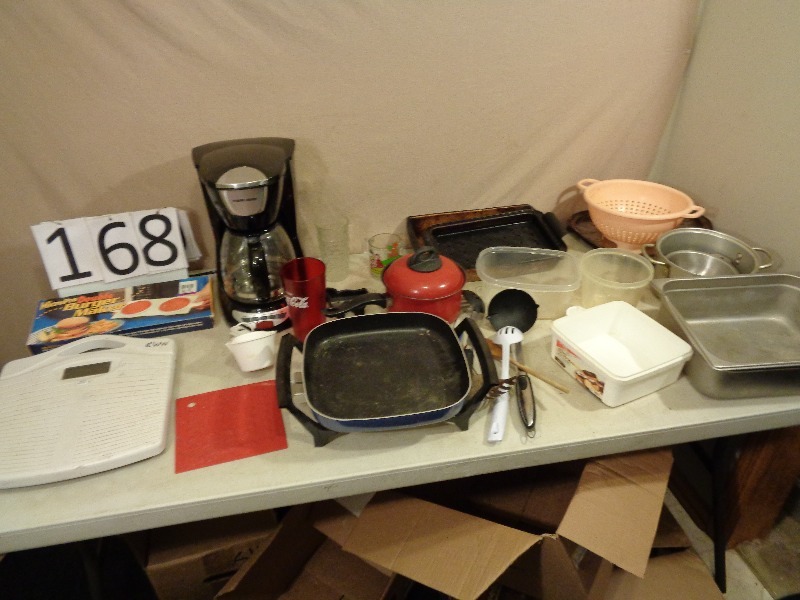 Coffee Maker, Pans, Scale, and More