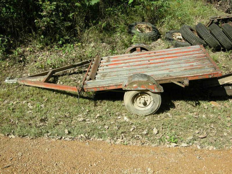 lot 80 image: Homemade utilityyard trailer