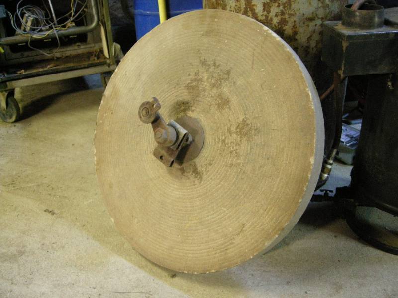 lot 57 image: Antique grinding wheel