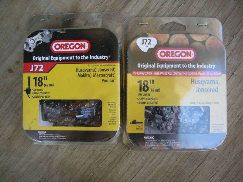 lot 68 image: Two 18 chainsaw chains