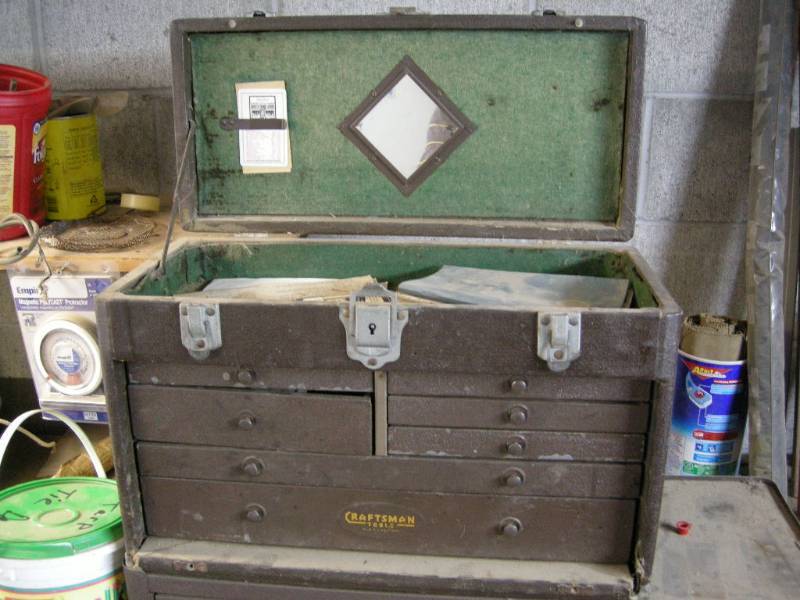 lot 93 image: Vintage Craftsman machinist box
