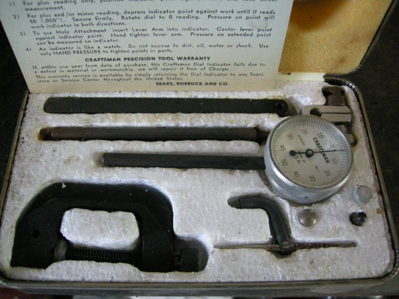 lot 99 image: Craftsman dial indicator