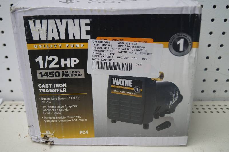 lot 14 image: Utility Pump