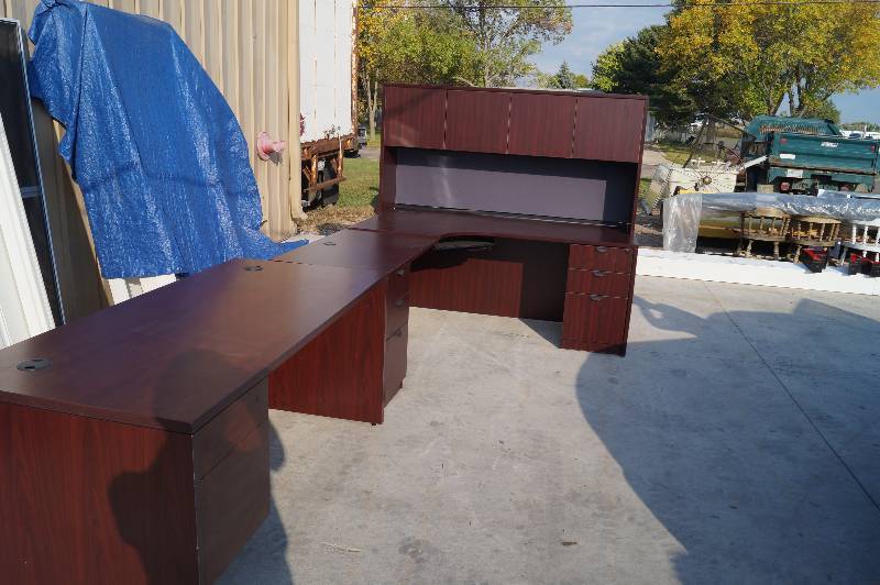 Large Office Desk & Credenza
