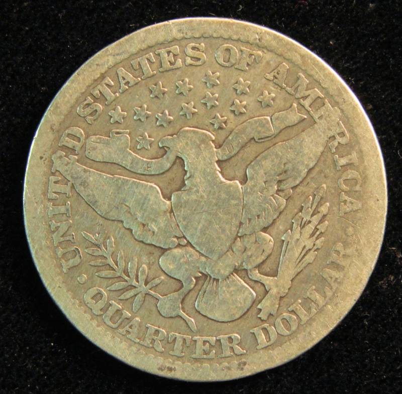 lot 7 image: 1916 BARBER SILVER QUARTER