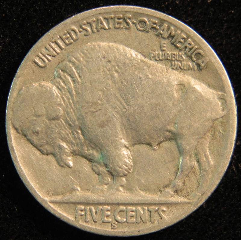 lot 9 image: 1937 S BUFFALO NICKEL VF