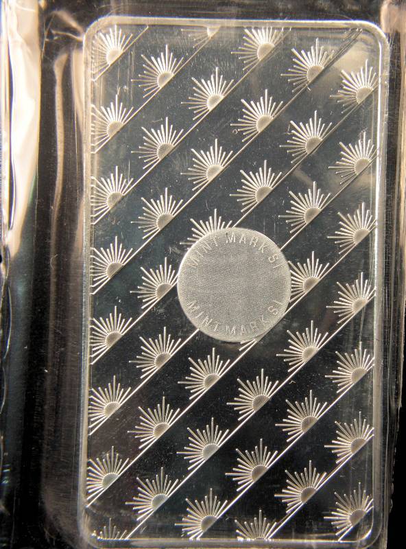 lot 16 image: 10 TROY Oz. .999 FINE SILVER BAR SUNSHINE MINT