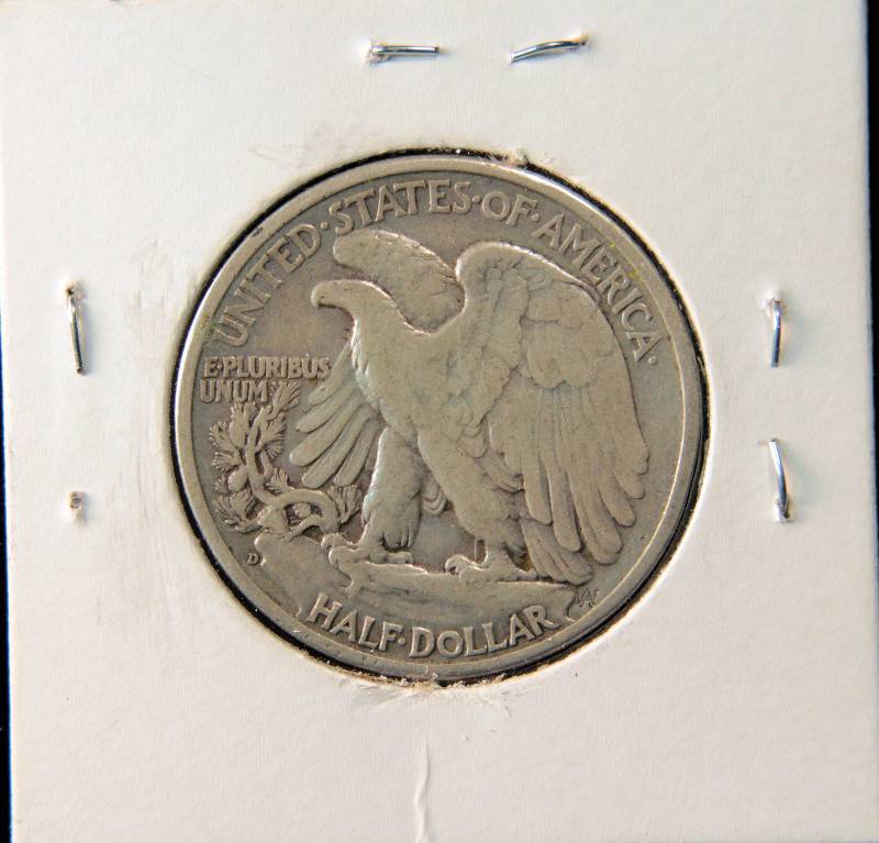 lot 23 image: 1938 D WALKING LIBERTY SILVER HALF DOLLAR KEY DATE